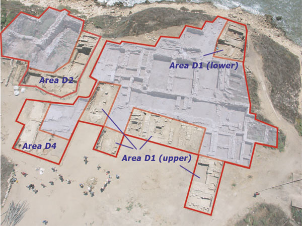 Excavation areas - 2005