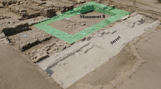 Area D1 West - the Roman street and 'Monument B' (p06D1-9802)