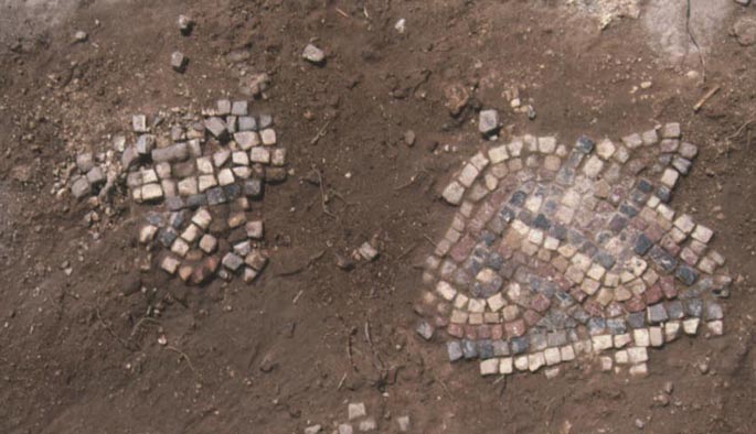 Roman mosaic fragment